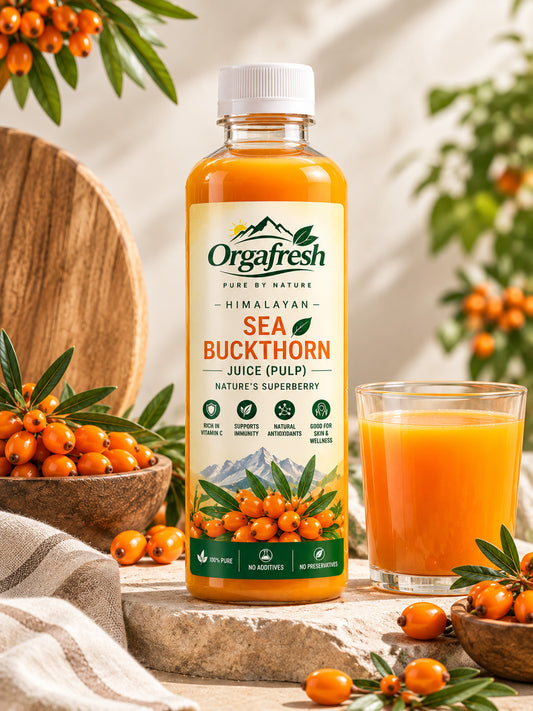Sea Buckthorn Juice (Pulp) | For Skin, Immunity & Gut Health